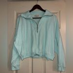 Sézane  Cropped Quarter Zip Sweater size L Photo 0