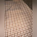 Hyfve Plaid Mini Skirt Tan Neutral Split Hem Pink Photo 4