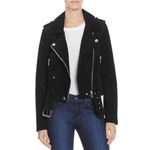 BLANK NYC NWT Cropped Suede Moto Jacket Black Size S Photo 6
