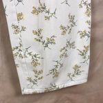 English Factory  Floral Wide Leg White CROP JEANS Size MEDIUM Photo 8