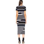 Equipment  Dewey Sweater Midi Dress Blue Stripe Womens Small Wool Photo 2