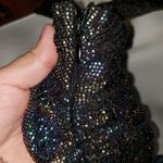 ZARA  large sparkly draped Halter neck ruched dress nwt Photo 3