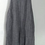 Kleen LagenLook Herringbone Wide Leg Barrel Linen Overalls Neutral Size Medium Gray Photo 0