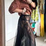Amazon Black Maxi Lace Skirt Photo 2