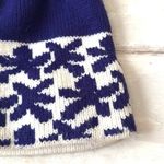 Ossi Ski Wear Pom Pom Beanie Purple White Knit Winter Hat Poms Floral Pink Photo 1