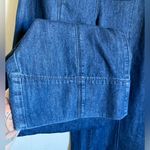NY&C New Medium Wash Sailor Mariner Belted Paper Bag Wide Leg Denim Jeans # Blue Size 4 Photo 7