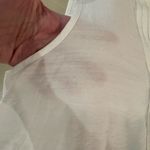 Vera Wang Simply Vera Tie Front Pin-tuck sleeveless Top-White-Medium Photo 2