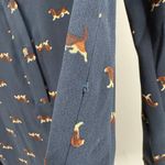 Tommy Hilfiger Blue Dog Print Long Sleeve Casual Shirt Dress Size XS FLAWED Photo 5