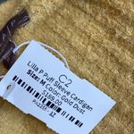 Lilla P golden yellow puff sleeve sweater cardigan NWT Size M Photo 4