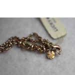 Lucky Brand  Vintage Crescent Moon Turquoise Accent Gold Tone Never Worn Necklace Photo 2