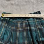 Just Polly Plaid Pleated Skater Skirt Green Size Small Y2K Dark Academia Yellow Photo 3
