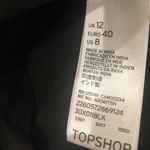 Topshop NWOT Black Real Suede Button Skirt 8 Photo 3