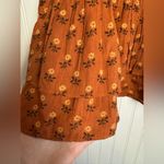Madewell Smocked Pull On Orange Floral Tiered Mini Skirt G47 Photo 6