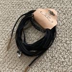 NEW Outee Black Choker Necklace Set of 5 Velvet Layered Yin Yang Accordion NWT Photo 1