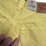 Levi's NWT  501 Yellow Jean Shorts Distressed High-Waisted Photo 3