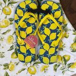 Wound Up NWT Wound‎ Up Tee and Flip Flop Set. Lemons Size Medium 7/8 Photo 2