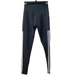 Adidas Women's High Rise 7/8 Length Carbon White 3 Stripe Tights Pants Sz S Photo 6