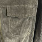 Aerie  Green Ribbed Corduroy Zip Up‎ Women's Cropped Jacket Size Medium Photo 1