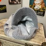 Gray Knit Newsboy Slouch Hat Photo 4