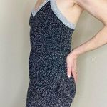 Vintage Timwear Paris France Black & Silver Metallic Tunic Tank Top Photo 4