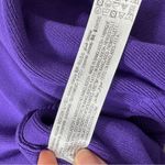 ZARA Purple Long Sleeve Peplum Sweater Dress Womens S Casual Modest Ribbed Knit Photo 9