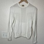 Torn By Ronny Kobo White Knit Sweater Top Size S Photo 0