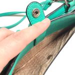 Women´s crossbody clutch wallet purse handbag unbranded green small vegan Photo 5