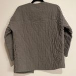 Lulus  Quilted Jacket Endless Ideas Olive Green Chore Coat Barn Collarless Small Photo 2