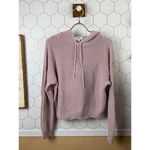 525 America Dusty Pink Shaker Raw Hem Pullover Hoodie - Size - XS Photo 6
