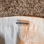 Vigoss  Stevie Crop Straight Leg Jeans Women's Size 31 Raw Hem White Denim‎ Photo 1