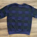 Vintage Yale University Plaid Collegiate Sweatshirt Graduate Jacket Blue Green Size M Photo 2