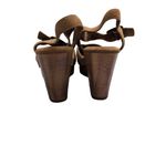 House of Harlow 1960 Cherub Chestnut Tan Ankle Strap Platform Rivet Clogs 8M Brown Size 8 Photo 4