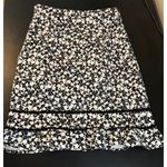 Chadwick's Real Comfort by  Black & White Floral Aline Womens Skirt Size 8 Photo 1