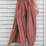 Mustard Seed  Women's Side Slit Self Tie Pleated Bohemian Loose Square Pa… Photo 0