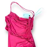 Katie May NEW Coral Winnipeg One Shoulder Ruched Knit Gown Size Large Side Slit Photo 6