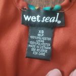 Wet Seal  Rust Floral Orange Dress Size Xs Womens Cute For Fall Criss Cross Back Photo 1