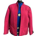 NAPA VALLEY Pink &‎ Black Zipper Quilted Style Jacket Size XL Photo 0