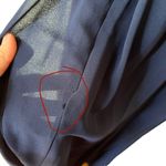 Fame and Partners Navy Grosgrain Piped Lace Bodice Evening Gown Women’s Size 14 Photo 12