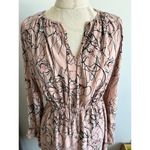 Nordstrom Rack Women's Floral Long Sleeve Pink Midi Dress XS Photo 1