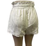 Cotton Candy LA  White High Rise Paper Bag Cotton Pocket Pull On Shorts Medium Photo 3