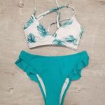 Cupshe ππ Leafy Crisscross Side Ruffle Bikini Photo 3