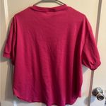 Vintage Avon Fashions Fuchsia Pocket T Shirt Womens MM Ribbed Cuffs Pink Size M Photo 3