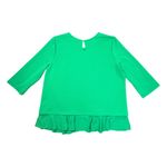 Jules & Leopold Blouse Womens XL Green Textured Peplum Shirt Minimal Office Photo 1