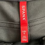 Spanx Vegan Leather Slim Straight Luxe Pants Women’s Size L Black Pull On Photo 8