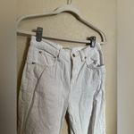 Free People We The Free Tinsley Baggy High Rise Jean Size 26 in Optic White Photo 4