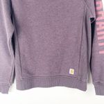 Carhartt Blackberry Relaxed Fit Graphic Spellout Long Sleeves Sweatshirt Size XS Photo 8