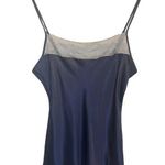 Julianna Rae Navy Silk Lace Trim Cami Photo 0