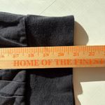 LUX Black Zip Up Hoodie Jacket Drawstring Waist Pleated Front Women's Photo 7