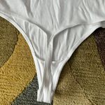 Wilfred Free Aritzia White Basic High Neck Ribbed Sleeveless Thong Bodysuit S Photo 4