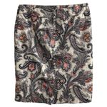 Ann Taylor  Women's Paisley Print Knee Length Pencil Skirt Size 8- flaw Photo 3